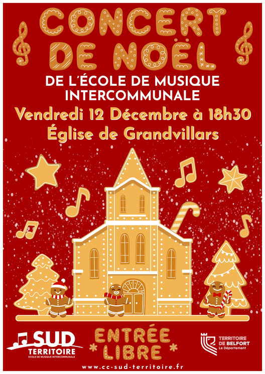 Concert de Noël de l'Ecole de musique intercommunale