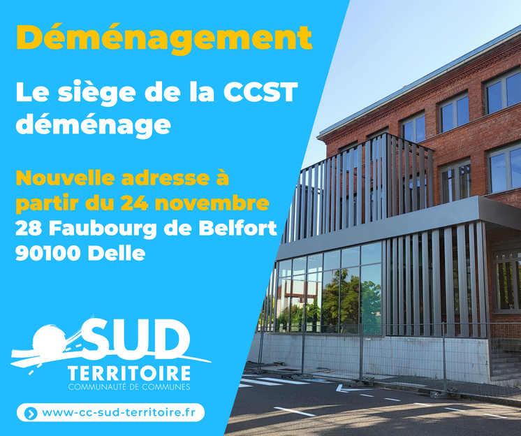 Siège de la CCST - Nouvelle adresse
