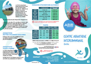 Télécharger la  plaquette du Centre aquatique intercommunal